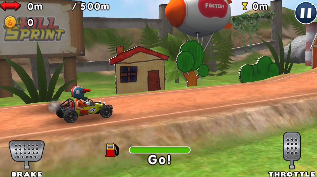Hill Sprint Game Screenshot