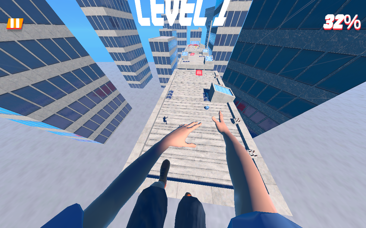 Rooftop Run Game Screenshot